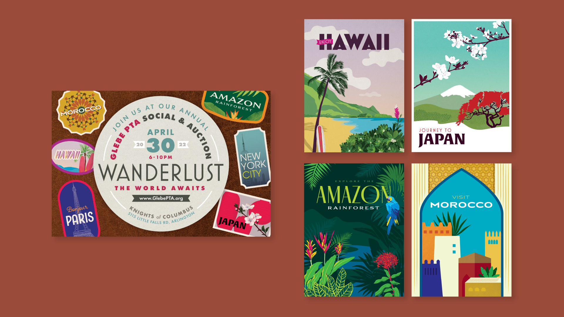 glebe_auction_travel Wanderlust Auction Collateral